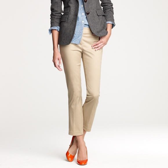 J.Crew campbell cropped white pants size 2 - Picture 2 of 6